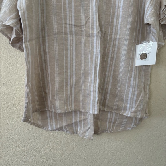 ELLEN TRACY Dolman Sleeve Linen Blend Top size M NWT - Picture 3 of 11
